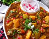 हरे बैंगन आलू की मसाला करी सब्ज़ी (Hare baingan aloo ki masala curry sabzi recipe in Hindi) रेसिपी चरण 19 फोटो