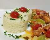 Pas rețetă Pui piri piri cu legume la tigaie 4 fotografie