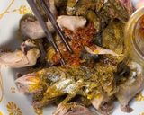 A picture of step 3 of Lemongrass Saté Butter Quail.