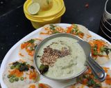 A picture of step 10 of Oats mixed idli batter vegetables Idli Chutney.
