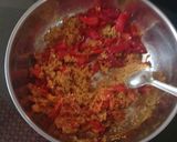 A picture of step 2 of Red mirchi achar.