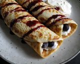A picture of step 3 of ‘Mlyntsi’ Ukrainian Thin Pancakes.