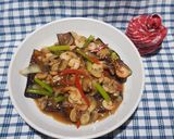 Foto langkah ke 4 dari resep Terong Siram Seafood.