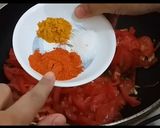 A picture of step 10 of Tamater ki chutney(2 different way)& Jaley tamater ka bhurta🔥🍅.