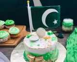 A picture of step 3 of 75th Independence Day Cake.