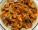 Foto del passaggio 8 della ricetta Pappardelle al fumè