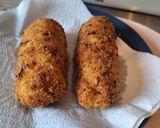 Une image de l'étape 4 de Croquette de poulet et mozza.