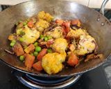 A picture of step 7 of Gajar Matar Gobhi Sabzi.