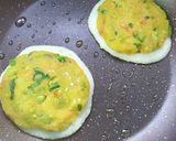 A picture of step 7 of Veg stuffed Suji Pancake.