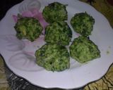 A picture of step 2 of Green gram balls.