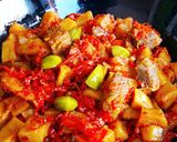 Foto langkah ke 10 dari resep Sambal Goreng Kentang Daging Sapi Tanpa Santan.