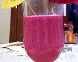 Hình bước làm 2 của món Sinh tố sữa chua, thanh long đỏ