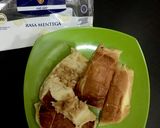Foto langkah ke 4 dari resep Sari roti rasa mentega + biskuit susu.