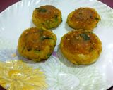 A picture of step 10 of Cauliflower Rice flakes and Soya Tikki.