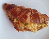 A picture of step 5 of Scrambled Eggs Croissant-wich.