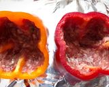 A picture of step 4 of Stir-Fried Instant Noodles Stuffed Bell Peppers.