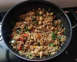 A picture of step 5 of Babycorn fried rice.