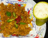 A picture of step 7 of Lauki sabzi.