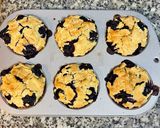A picture of step 4 of Blueberry Muffins with Crumb Topping.