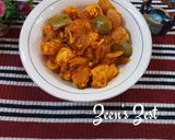 A picture of step 7 of Kadhai Paneer.