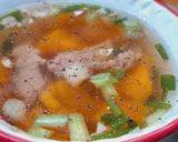Hình bước làm 3 của món Canh bí đỏ nấu thịt bò