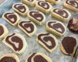 A picture of step 7 of Pinwheel Cookies 😍😍.