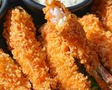 صورة لخطوة 10 من وصفة جمبري مقلي بالبانكو 🍤