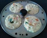 A picture of step 5 of Instant Bread Idli.