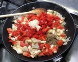 Une image de l'étape 11 de Aubergine violette italienne farcie thon tomates poivron.