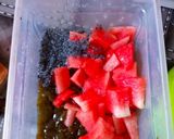 Foto langkah ke 3 dari resep Es Cincau Semangka.