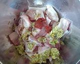รูปขั้นตอนการทำที่ 4 ของ หมูสามชั้นทอดพริกแกง หรือ หมูทอดเสียบไม้#ปาร์ตี้ของว่าง