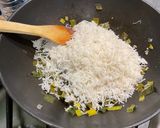 Une image de l'étape 11 de Riz à la fondue de poireaux et coriandre.
