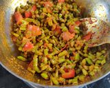 चोलाई की फली की सब्जी (cholai ki phali ki sabzi recipe in Hindi) रेसिपी चरण 3 फोटो
