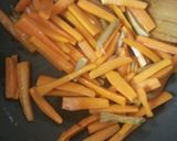 A picture of step 3 of Stir fry Carrot pickle with ginger.