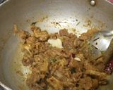 A picture of step 6 of Chettinad mutton sukka fry.