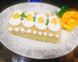 A picture of step 5 of Mango Swiss roll.