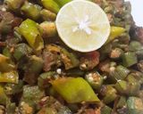 A picture of step 5 of Behndi Masala.