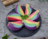 Foto langkah ke 6 dari resep Rainbow bread pudding.