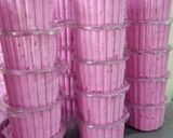 Foto langkah ke 4 dari resep Homemade Dragon Fruit Ice Cream.