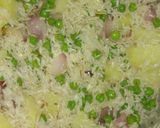 A picture of step 1 of Choliya pulao.