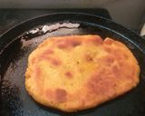 A picture of step 3 of Makki ki roti.