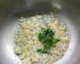 A picture of step 3 of Mulyachi (Radish) bhaji.