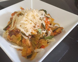 Foto del paso 4 de la receta: Pasta con verduras veraniegas y tahini