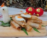 Hình bước làm 1 của món Nem công chả phụng