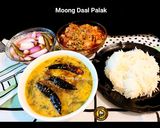 A picture of step 5 of Moong Daal Palak.