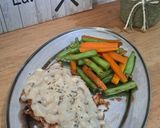 Foto langkah ke 4 dari resep Chicken Steak Carbonara Creamy Sauce.