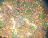 A picture of step 2 of Potatoes n veg minced meat.