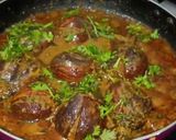 A picture of step 17 of Dhaba style Baingan Masala.