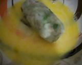 A picture of step 4 of Chicken cutlet roll with sauce.