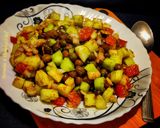 A picture of step 4 of Black chickpeas Salad (Kala chana salad).